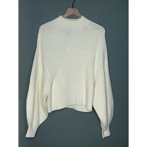 Banana Republic Women's XS Landa 100% Merino Wool Cropped Ribbed Sweater NWT